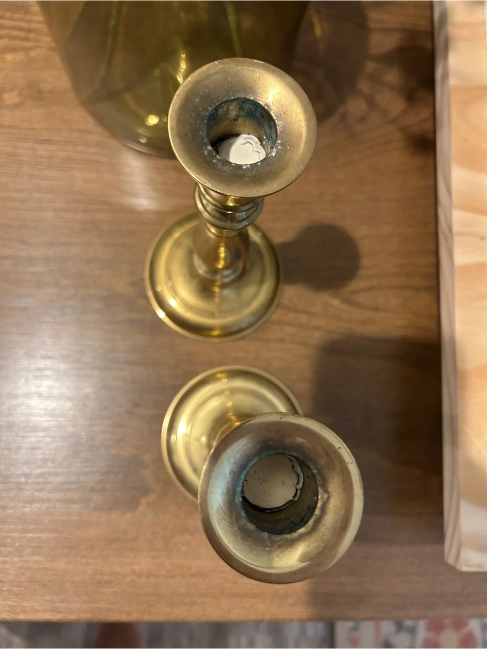 Gallery Originals Solid Brass Candlestick Holder Pair 7” Vintage